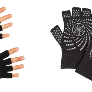 Rękawiczki antypoślizgowe bez palców GAIAM – CZARNY/SZARY Rękawiczki i skarpetki