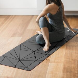 Mata do jogi Yoga Design Lab Infinity – GEO CHARCOAL 5mm Infinity
