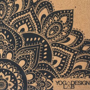 Mata do jogi Yoga Design Lab – CORK MANDALA BLACK 3,5mm Maty do jogi korkowe
