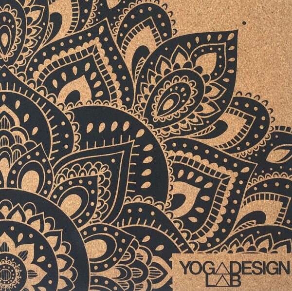 Mata do jogi Yoga Design Lab – CORK MANDALA BLACK 3,5mm Maty do jogi korkowe