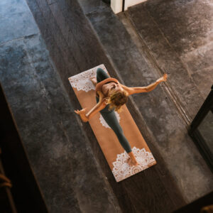 Mata do jogi Yoga Design Lab – CORK MANDALA WHITE 3,5mm Maty do jogi korkowe
