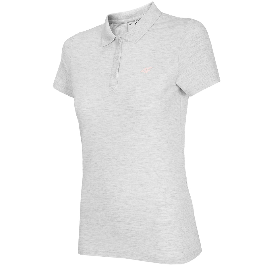 Koszulka damska 4F biały melanż NOSH4 TSD007 10M Koszulka damska