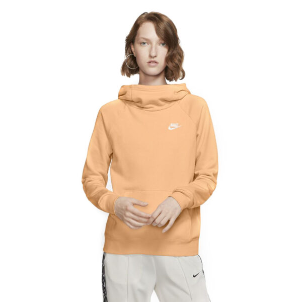 Bluza damska Nike Essentials Fnl Po Flc jasnopomarańczowa BV4116 734 Bluzy damskie