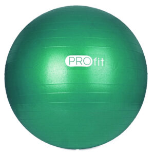 Piłka gimnastyczna Profit 65 cm zielona z pompką DK 2102 Fitness