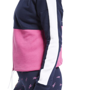 Bluza damska Reebok Te Linear Logo granatowo-różowa FU2205 Bluzy damskie