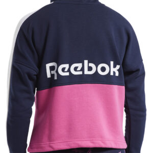 Bluza damska Reebok Te Linear Logo granatowo-różowa FU2205 Bluzy damskie