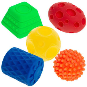 Piłki sensoryczne kształty 5 szt. AM Tullo kolorowe 421 Fitness