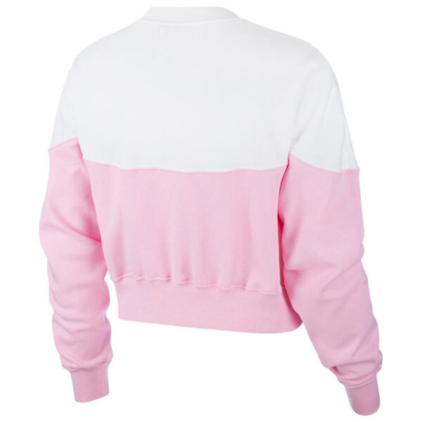 Bluza damska Nike NSW Heritage Crew Fleece Women różowo-biała AR2505 629 Bluzy damskie