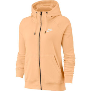 Bluza damska Nike Essentials Hoodie FZ FLC pomarańczowa BV4122 734 Bluzy damskie