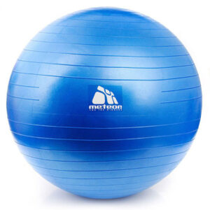 Piłka gimnastyczna Meteor z pompką 65 cm niebieska 31133 Fitness