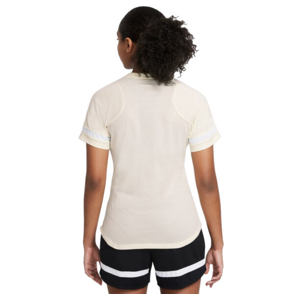 Koszulka damska Nike NK Df Academy 21 Top Ss beżowa CV2627 113 Topy i bluzy