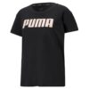 Koszulka damska Puma RTG Heather Logo Tee zielona 586455 45 Topy i bluzy