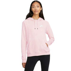 Bluza damska Nike NSW Essential Flecee Po Hoodie różowa BV4124 632 Bluzy damskie