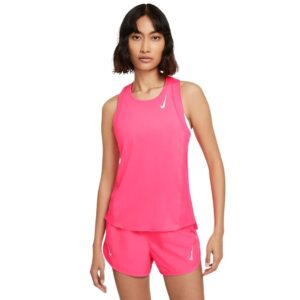 Koszulka damska Nike Df Race Singlet różowa DD5940 639 Koszulka damska