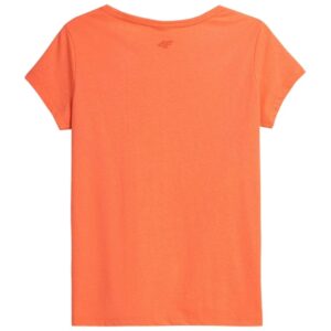 Koszulka damska 4F pomarańczowa H4Z21 TSD020 70S Topy i bluzy