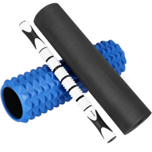 Zestaw wałków Spokey Mixroll fitness 3w1 roller niebieski 929955 Fitness