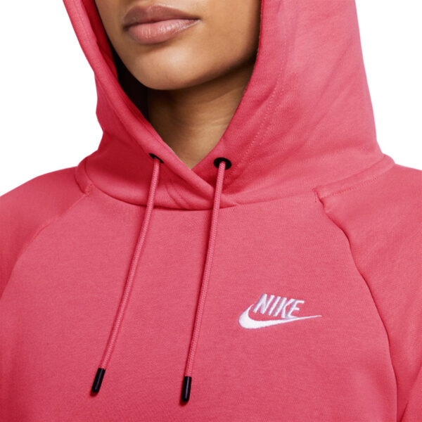 Bluza damska Nike Nsw Essentials Flecee Po Hoodie ciemnoróżowa BV4124 622 Bluzy damskie