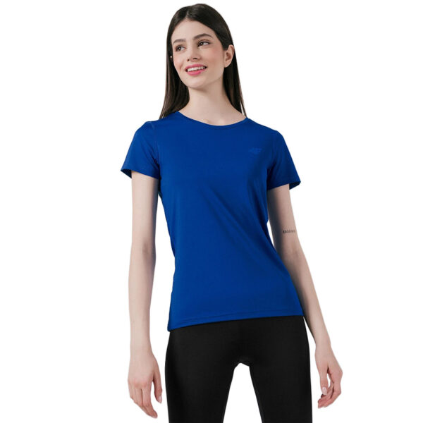 Koszulka damska funkcyjna 4F kobalt H4L22 TSDF352 36S Topy i bluzy