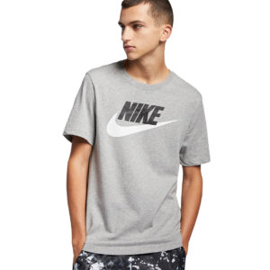 Koszulka męska Nike Tee Icon Futura szara AR5004 063 Koszulki męskie