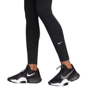 Legginsy damskie Nike Dri Fit One HR Tight czarne DM7278 010 Legginsy do jogi