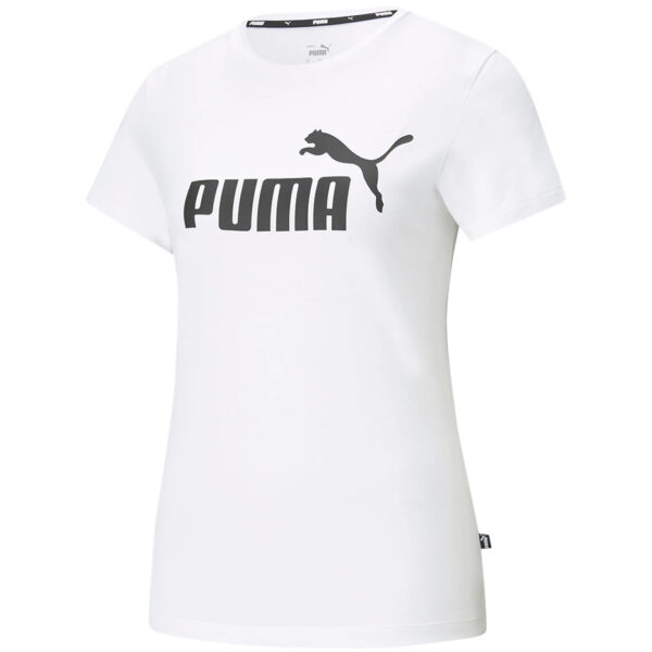 Koszulka damska Puma ESS Logo Tee biała 586774 02 Koszulka damska