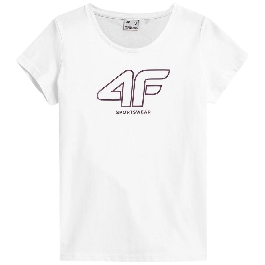Koszulka damska 4F biała H4Z21 TSD015 10S Koszulka damska