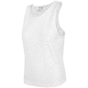 Koszulka damska 4F biała H4L22 TSD041 10S Topy i bluzy