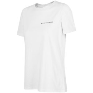 Koszulka damska 4F biała H4Z22 TSD025 10S Topy i bluzy