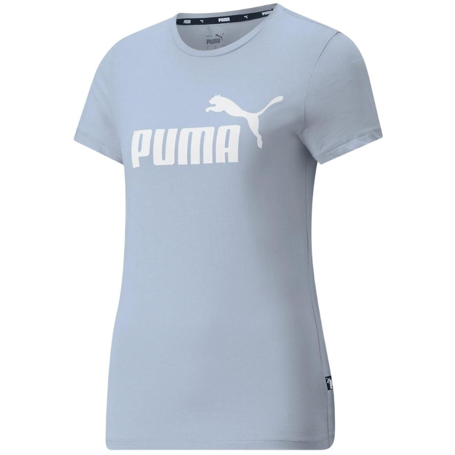 Koszulka damska Puma ESS Logo Tee (s) Arctic Ice błękitna 586775 83 Koszulka damska